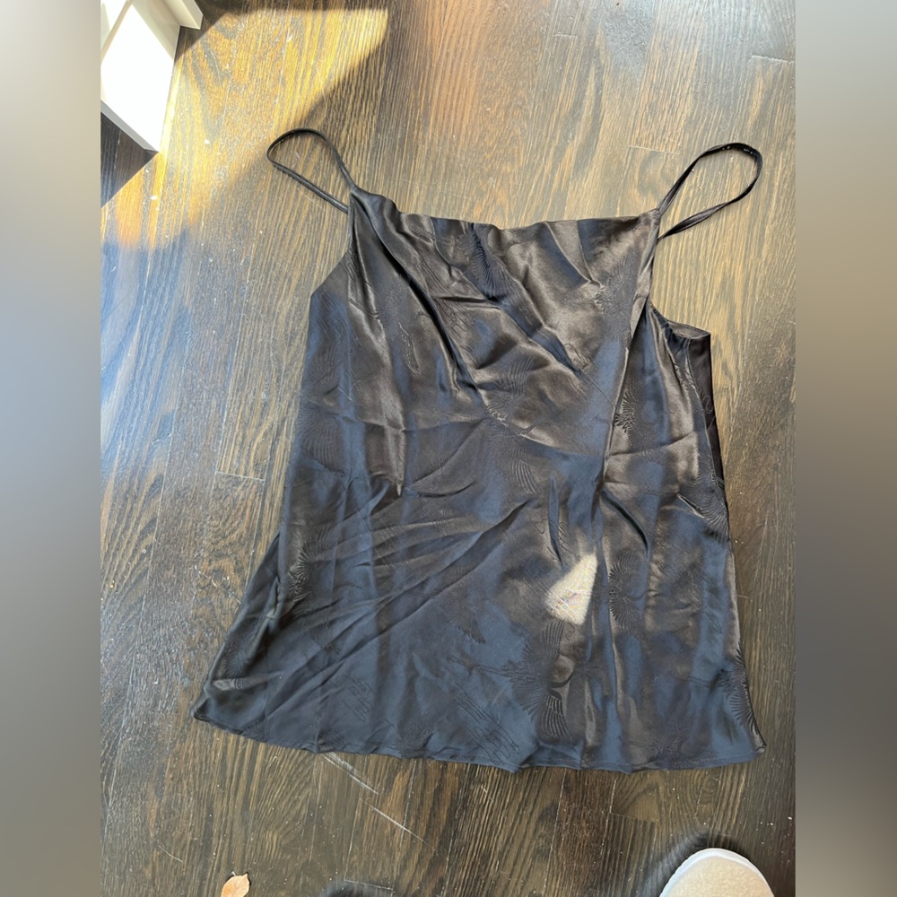 Sabina Musayev Crane Embossed Print Satin Cami